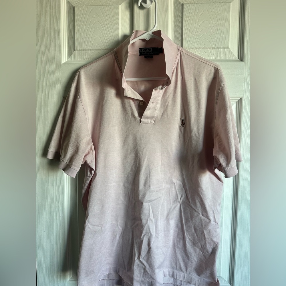 Ralph Lauren Men's Light Pink Polo Shirt